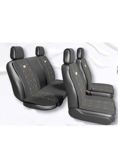 Araba Terletmez Ergonomik Koltuk-kılıfı Minderi 5 Parça - 5 Koltuk Tam Set Gri Renk