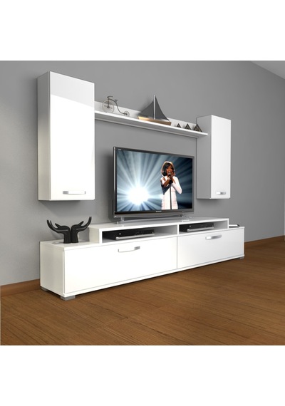 Decoraktiv Ekoflex 7 Slm Tv Ünitesi Tv Sehpası Beyaz