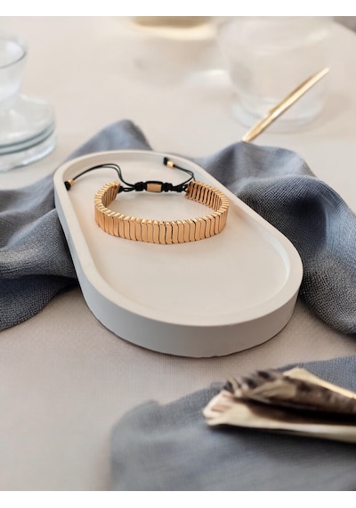 Jujuy Çelik Tasarım Model Bileklik Model 18 Bronz