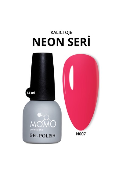Momo Professional Kalıcı Oje N007 Neon Barbi Pembe 14 ML