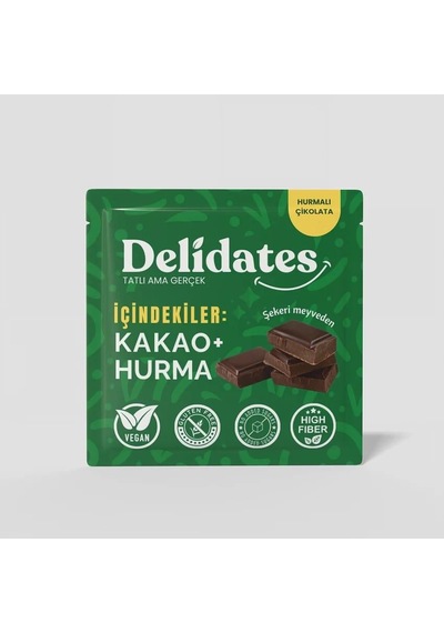 Delidates Hurmalı %70 Bitter Çikolata 40gr-3580