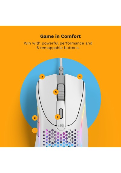 Glorious Oyun - Model D 2: Kablolu Ergonomik Fare, Superlight 58g
