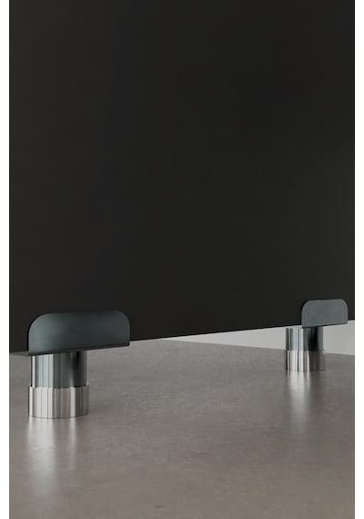 Alpaevmobilya Modern 4 Raflı Oval Kesim Banyo Düzenleyici Raf Metal Ayaklı Çok Amaçlı Raf Banyo Dolabı Açık Dolap Antrasit