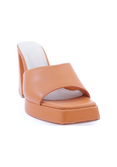 Dgn 668-2164-23y Kadin Platform Yüksek Topuk Terlik 668-2164-R6448 Turuncu
