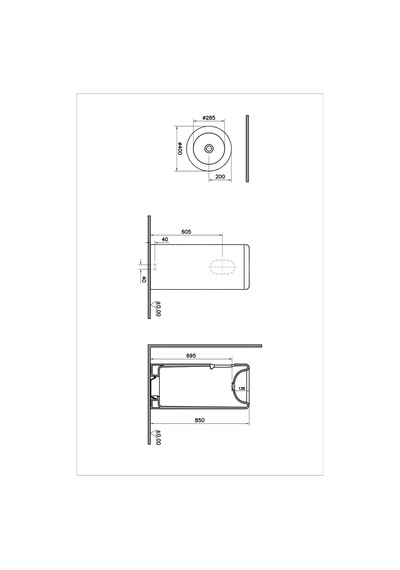 VitrA Liquid 40 CM Beyaz Monoblok Lavabo