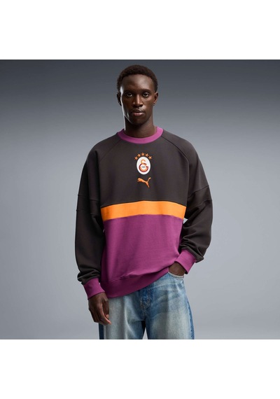 Puma Galatasaray Ftblculture Erkek Geniş Kesim Sweatshırt 787710 19 Gri