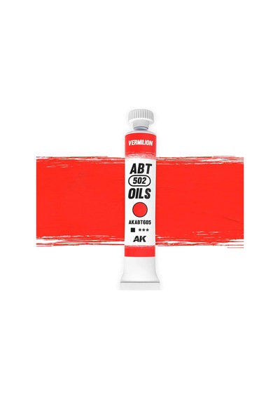 Ak Interactive Abt615, 20 Ml. Vermilion Yağlı Boya Standart
