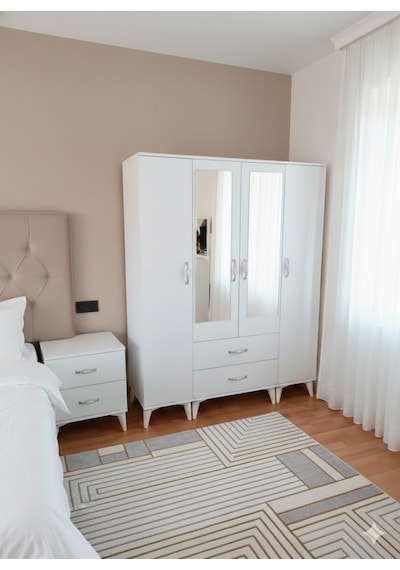 Koru 4 Kapaklı Dolap Gardırop - Byz M2
