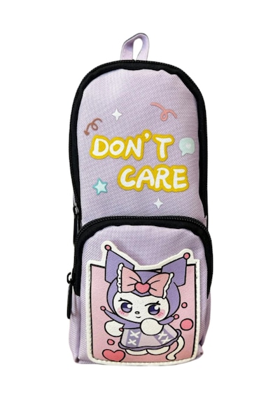 Sanrio Baskılı Kuromi My Melody Kırtasiye Kutusu Karikatür Mor Kalem Kutusu Büyük Kapasite Mor