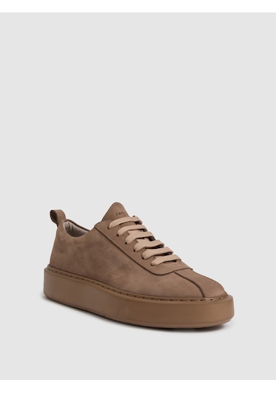 Cacharel Kum %100 Deri Sneaker Ayakkabı Ekru