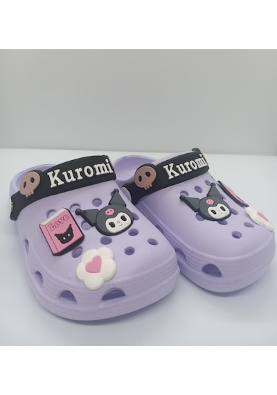 Huzurlu Adımlar Kuromi Çocuk Terlik Lila