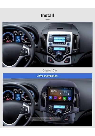 Hyundaı İ30 A/c 2009-2012 Multimedya Navigasyon Usb Kamera Carplayer 4 Ram