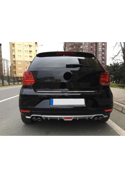 Volkswagon Polo Mk5 Uyumlu Body Kit Difüzör 4 Çıkış Yuvarlak Gri Model 1