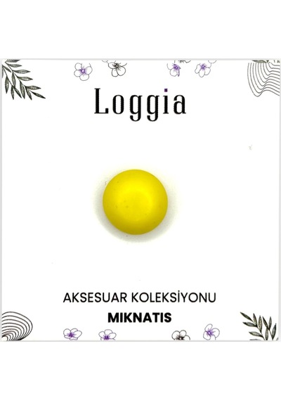 Loggia Eşarp Ve Şal Mıknatısı Soft Sarı Renk - Başörtü Tutucu Kadın Tesettür Aksesuar Mıknatıs Sarı