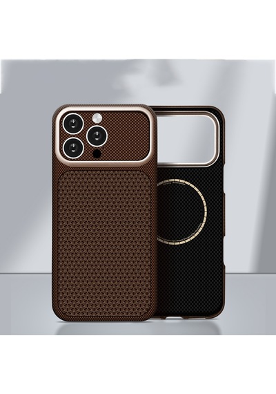 İphone 15 Pro Max Uyumlu Kılıf M-safe Şarj Özellikli Zore Paris Nexel Sert Pc Kapak Gold