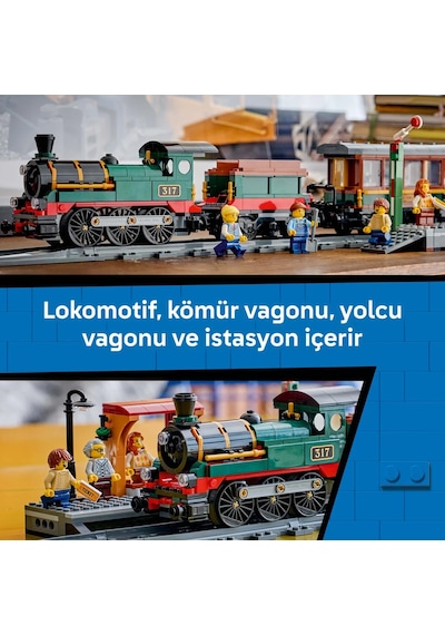 LEGO® City Klasik Buharlı Tren 60511 - 7 Yaş ve Üzeri Çocuklar İçin Yaratıcı Oyuncak Yapım Seti (575 Parça)
