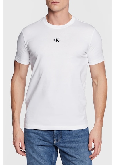 Calvin Klein Erkek T Shirt J30J322466 YAF BEYAZ Beyaz