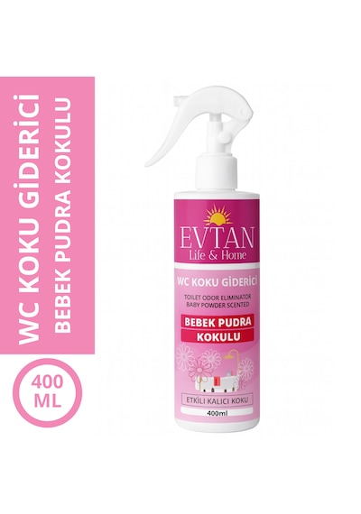 Evtan Life&home Bebek Pudra Kokulu Wc Koku Giderici 400 Ml