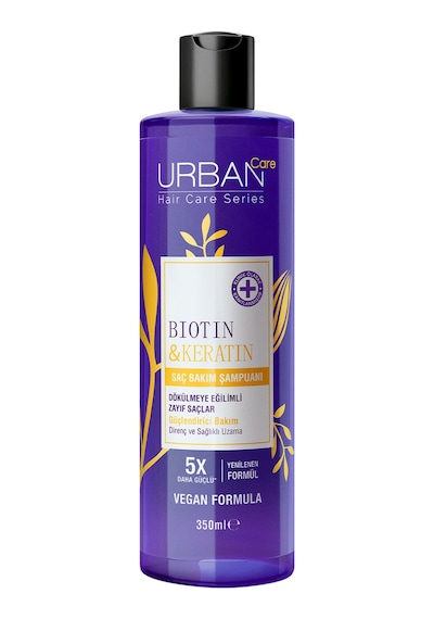 Biotin & Keratin Dökülme Ve Uzamaya Yardımcı Saç Bakım Şampuanı-350 Ml-vegan X2