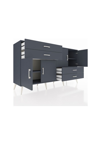 Hyperion Konsol 3 Raflı 4 Çekmeceli 4 Kapaklı 176x44x99 Antrasit- Antrasit-antrasit Hyperion Konsol 3 Raflı 4 Çekmeceli 4 Kapaklı 176x44x99 Antrasit- Antrasit-antrasit