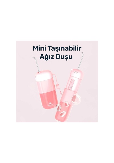 Nicefeel Fc5170 Mini Taşınabilir,şarjlı, Diş Teli/protez Bakım Ve Profesyonel Ağız Duşu Pembe