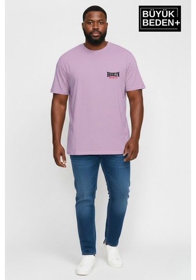 Superlife Süperlife Erkek Büyük Beden Brooklyn 1970 Baskılı 3xl-6xl Bisiklet Yaka Tshırt Spr26bts510-03 Lila Superlife Süperlife Erkek Büyük Beden Brooklyn 1970 Baskılı 3xl-6xl Bisiklet Yaka Tshırt Spr26bts510-03 Lila
