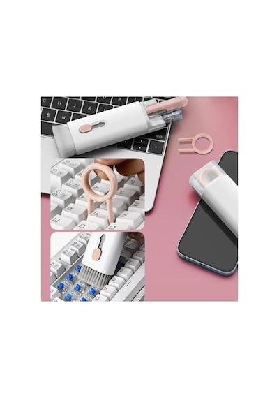 Çok Fonksiyonlu 7 Parça Airpods Klavye Ekran Kulaklık Temizleme Kiti Çok Renkli