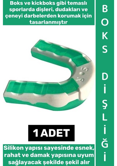 Boksdişliği Kolay Şekil Alır Diş Dudak Çene Darbe Koruma Esnek Silikon Renkli Kickboks Boks Dişliği