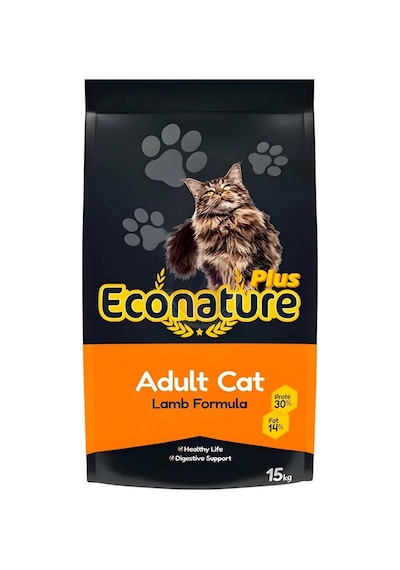 Econature Plus Kuzu Etli Yetişkin Kedi Maması 15 Kg