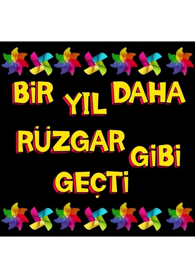 Karne Günü Rüzgar Gülü Temalı Okul Panosu Figür Seti Hazır Kesim Sınıf Süsü 7