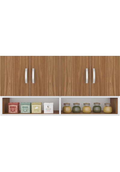 Kenzlife hazır mutfak vesper cvz 060*120*32 mutfak banyo dolabı kapaklı raflı