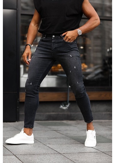 Boyfriend Rahat Kalıp Yırtıklı Kot Erkek Pantolon