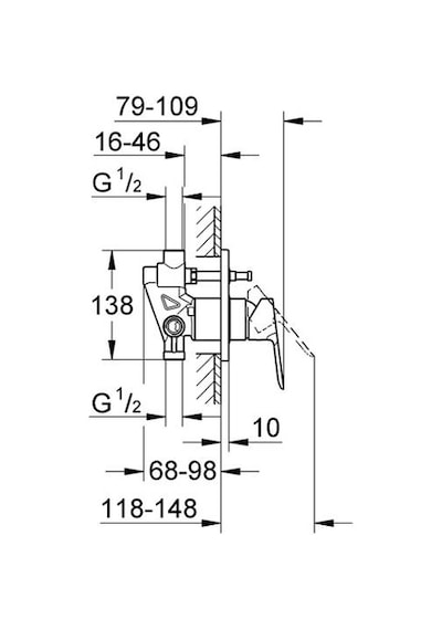 Grohe Bauedge Ankastre Banyo Duş Bataryası - 29039000