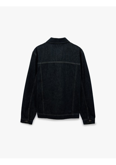 Koton Pamuklu Kapaklı Cepli Suni Deri Detaylı Düğmeli Gömlek Yaka Jean Ceket Raw 7wam50010nd 63x Koton Pamuklu Kapaklı Cepli Suni Deri Detaylı Düğmeli Gömlek Yaka Jean Ceket Raw 7wam50010nd 63x