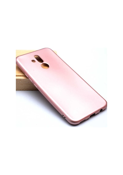 Noktaks - Mate 20 Lite Uyumlu - Kılıf Mat Soft Esnek Premier Silikon Kapak - T5892 - Rose Gold Rose Gold