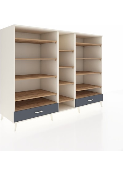 Kronos Dolap 14 Raflı 2 Çekmeceli 220x59x163 Aytaşı-çam/antrasit Atlas Çam/antrasıt - Aytası Kronos Dolap 14 Raflı 2 Çekmeceli 220x59x163 Aytaşı-çam/antrasit Atlas Çam/antrasıt - Aytası