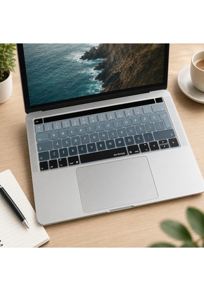Türkçe Q Klavye Koruyucu Macbook Pro 13 15 Touch Bar Uyumlu A1706 A1989 A2159 A1707 A1990 Uk Iso Ters L Enter Silikon Keyboard Cover Siyah Gri 60302286