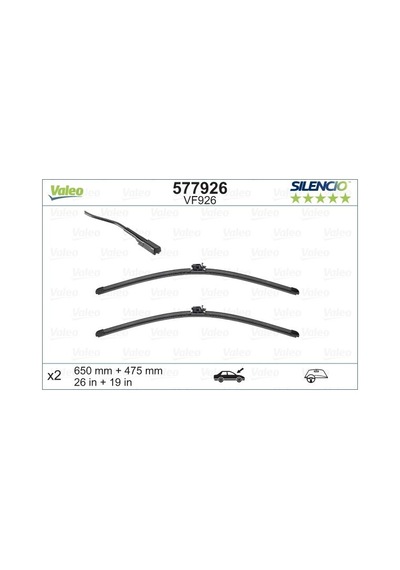 Silecek Supurgesi Vf926 X2 650+475mm Ön Mercedes-benz B-class W246, W242 Mercedes-benz B-c Las 1 Tk