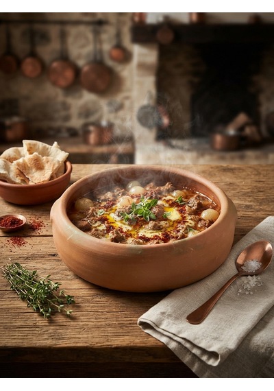 Taş Fırın Uyumlu Ateşe Dayanıklı Toprak Güveç-fırın Kabı- Fırın Tepsisi 33 Cm 5-6 Kişilik