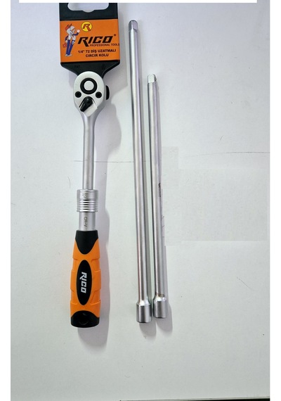 Rico 1/4 Uzatmalı Cırcır Kolu 200-250mm Uzatma Ara Kol