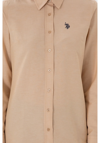 U.s. Polo Assn. Kadın Camel Gömlek Basic 50307726-vr015 CAMEL
