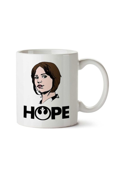 Hope Jyn Erso Star Wars Rogue One İki Tarafı Baskılı Kupa Bardak Çok Renkli