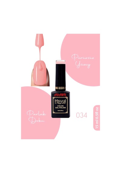 Adanil 15 ML Misyul Profesyonel Kalıcı Oje No:034