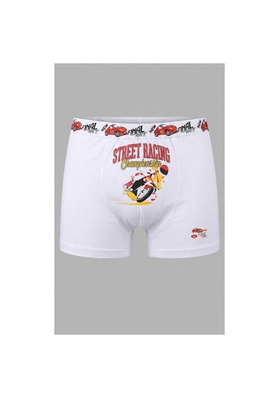 Panivue Erkek Çocuk Renkli Ve Sevimli Desenli Pamuklu Boxer Beyaz