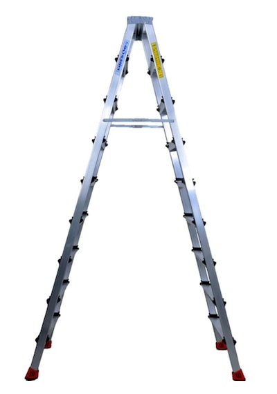 9+9 Çift Çıkışlı Premium Alüminyum Merdiven 50x20 Çok Amaçlı/pratik/kolay 198cm