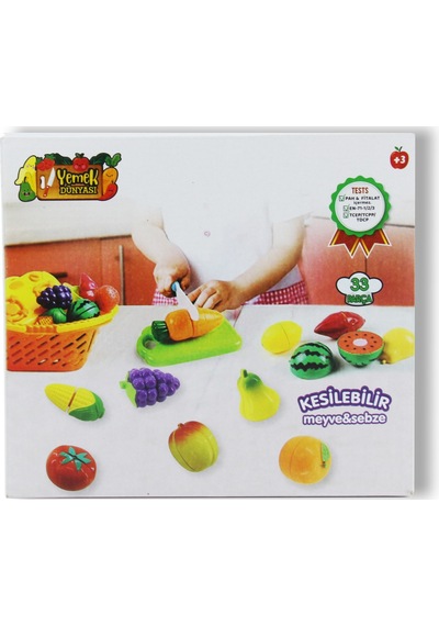 Birlik Oyuncak 33 Pcs Kesilebilen Sebze ve Meyve Dünyası