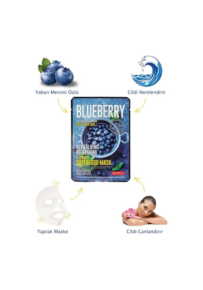 Its Real Superfood Blueberry Yenileyici Yüz Maskesi Karma Tek Ebat