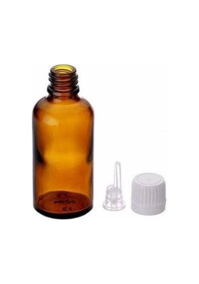 Amber Cam Şişe 30 Ml İçten Damlalıklı Kapak 25 Mm 122 Adet