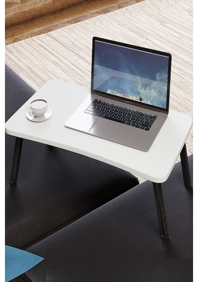 Intergo-Eticaret Renkli Laptop Sehpası Katlanabilir Yatak Koltuk Üstü Kahvaltı Bilgisayar Sehpası