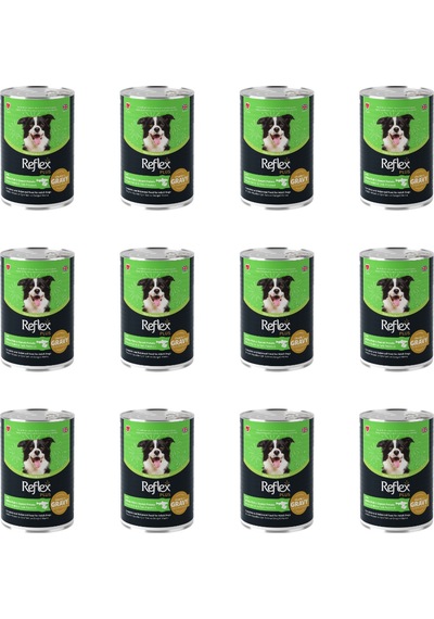 Reflex Plus Sos İçinde Et Parçacıklı Beyaz Balıklı ve Tatlı Patatesli Yetişkin Köpek Konservesi 12 x 400 G